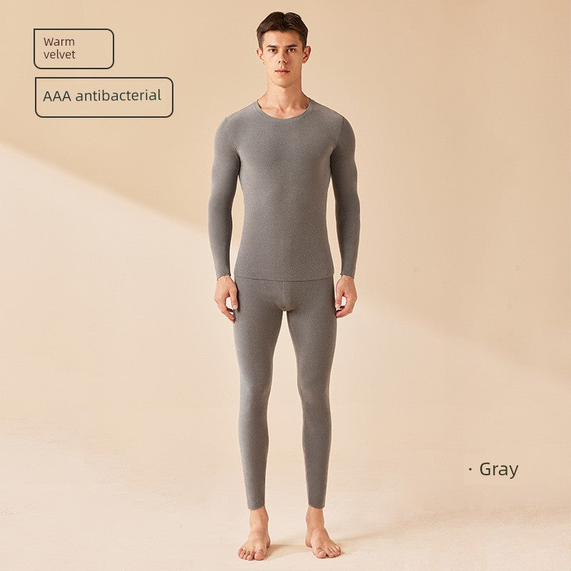 2023 New Arrival Dralon Mulberry Silk Cashmere Men's and Women's Fall and Winter Heattech Suit Lingerie Set Men Underwear